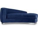  Manufacturer Color_Navy -- Julian Navy Velvet Upholstered Chaise Lounge IMAGE 1