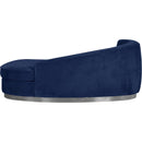  Manufacturer Color_Navy -- Julian Navy Velvet Upholstered Chaise Lounge IMAGE 3