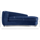 Manufacturer Color_Navy -- Julian Navy Velvet Upholstered Chaise Lounge IMAGE 5