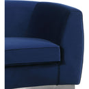  Manufacturer Color_Navy -- Julian 70.5" Navy Velvet Upholstered Loveseat IMAGE 5