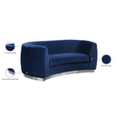  Manufacturer Color_Navy -- Julian 70.5" Navy Velvet Upholstered Loveseat IMAGE 8