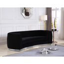  Manufacturer Color_Black -- Meridian Julian Stationary Fabric Sofa IMAGE 2
