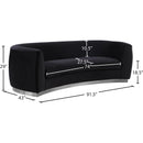  Manufacturer Color_Black -- Meridian Julian Stationary Fabric Sofa IMAGE 7