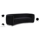 Meridian Julian Black Velvet Sofa IMAGE 8
