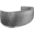  Manufacturer Color_Grey -- Julian 91.5" Grey Velvet Upholstered Sofa IMAGE 3