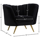  Manufacturer Color_Black -- Meridian Margo Stationary Fabric Chair IMAGE 6