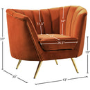  Manufacturer Color_Cognac -- Margo Cognac Velvet Upholstered Chair IMAGE 6