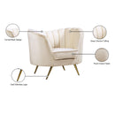  Manufacturer Color_Cream -- Margo Cream Velvet Upholstered Chair IMAGE 7