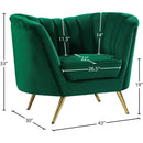  Manufacturer Color_Green -- Margo Green Velvet Upholstered Chair IMAGE 6