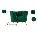  Manufacturer Color_Green -- Margo Green Velvet Upholstered Chair IMAGE 7