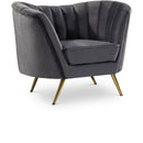  Manufacturer Color_Grey -- Margo Grey Velvet Upholstered Chair IMAGE 1