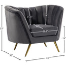  Manufacturer Color_Grey -- Margo Grey Velvet Upholstered Chair IMAGE 6