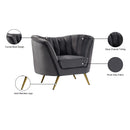  Manufacturer Color_Grey -- Margo Grey Velvet Upholstered Chair IMAGE 7