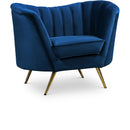  Manufacturer Color_Navy -- Margo Navy Velvet Upholstered Chair IMAGE 1