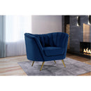 Manufacturer Color_Navy -- Margo Navy Velvet Upholstered Chair IMAGE 2