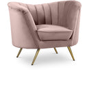  Manufacturer Color_Pink -- Margo Pink Velvet Upholstered Chair IMAGE 1