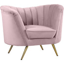 Meridian Margo Stationary Fabric Chair 622Pink-C IMAGE 1