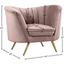  Manufacturer Color_Pink -- Margo Pink Velvet Upholstered Chair IMAGE 6