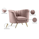  Manufacturer Color_Pink -- Margo Pink Velvet Upholstered Chair IMAGE 7