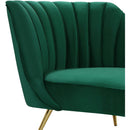  Manufacturer Color_Green -- Margo Green Velvet Upholstered Chaise Lounge IMAGE 3