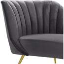  Manufacturer Color_Grey -- Margo Grey Velvet Upholstered Chaise Lounge IMAGE 3