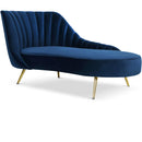  Manufacturer Color_Navy -- Margo Navy Velvet Upholstered Chaise Lounge IMAGE 1