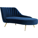 Meridian Margo Fabric Chaise 622Navy-Chaise IMAGE 1