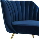  Manufacturer Color_Navy -- Margo Navy Velvet Upholstered Chaise Lounge IMAGE 3