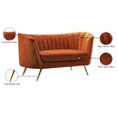  Manufacturer Color_Cognac -- Margo 65" Cognac Velvet Upholstered Loveseat IMAGE 7