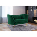  Manufacturer Color_Green -- Margo 65" Green Velvet Upholstered Loveseat IMAGE 2