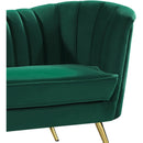  Manufacturer Color_Green -- Margo 65" Green Velvet Upholstered Loveseat IMAGE 4