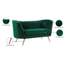  Manufacturer Color_Green -- Margo 65" Green Velvet Upholstered Loveseat IMAGE 7