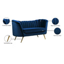  Manufacturer Color_Navy -- Margo 65" Navy Velvet Upholstered Loveseat IMAGE 7
