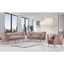  Manufacturer Color_Pink -- Margo 65" Pink Velvet Upholstered Loveseat IMAGE 5