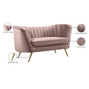  Manufacturer Color_Pink -- Margo 65" Pink Velvet Upholstered Loveseat IMAGE 7