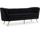  Manufacturer Color_Black -- Meridian Margo Stationary Fabric Sofa IMAGE 1