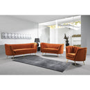  Manufacturer Color_Cognac -- Margo 88" Cognac Velvet Upholstered Sofa IMAGE 6