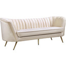 Meridian Margo Stationary Fabric Sofa 622Cream-S IMAGE 1