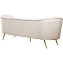  Manufacturer Color_Cream -- Margo 88" Cream Velvet Upholstered Sofa IMAGE 3