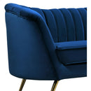  Manufacturer Color_Navy -- Margo 88" Navy Velvet Upholstered Sofa IMAGE 4