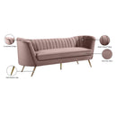  Manufacturer Color_Pink -- Margo 88" Pink Velvet Upholstered Sofa IMAGE 8