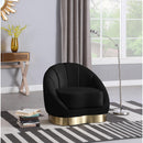  Manufacturer Color_Black -- Meridian Shelly Stationary Fabric Chair IMAGE 2