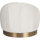  Manufacturer Color_Cream -- Shelly Cream Velvet Upholstered Chair IMAGE 3