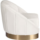  Manufacturer Color_Cream -- Shelly Cream Velvet Upholstered Chair IMAGE 4