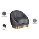  Manufacturer Color_Grey -- Shelly Grey Velvet Upholstered Chair IMAGE 9