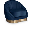  Manufacturer Color_Navy -- Shelly Navy Velvet Upholstered Chair IMAGE 1