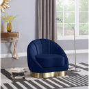  Manufacturer Color_Navy -- Shelly Navy Velvet Upholstered Chair IMAGE 2