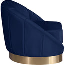  Manufacturer Color_Navy -- Shelly Navy Velvet Upholstered Chair IMAGE 4