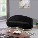  Manufacturer Color_Black -- Meridian Shelly Fabric Chaise IMAGE 2
