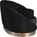  Manufacturer Color_Black -- Meridian Shelly Fabric Chaise IMAGE 4